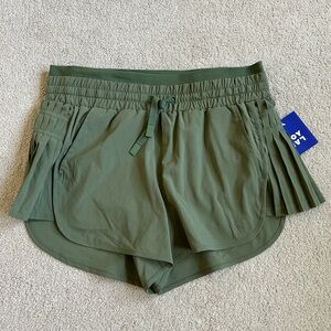 JoyLab High Rise Pleated Side Shorts